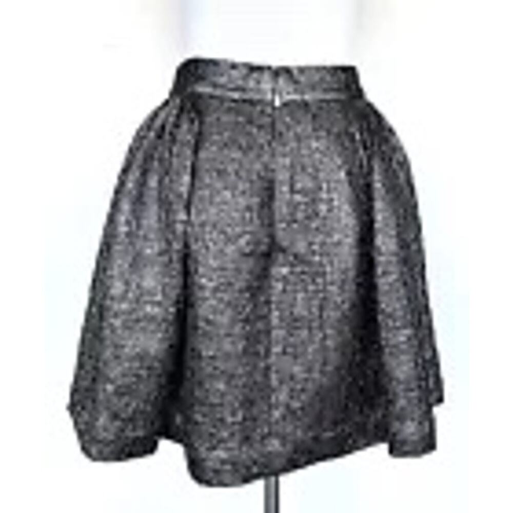 Kate Spade Gunmetal Metallic Silver Baddie Party Skirt- Small